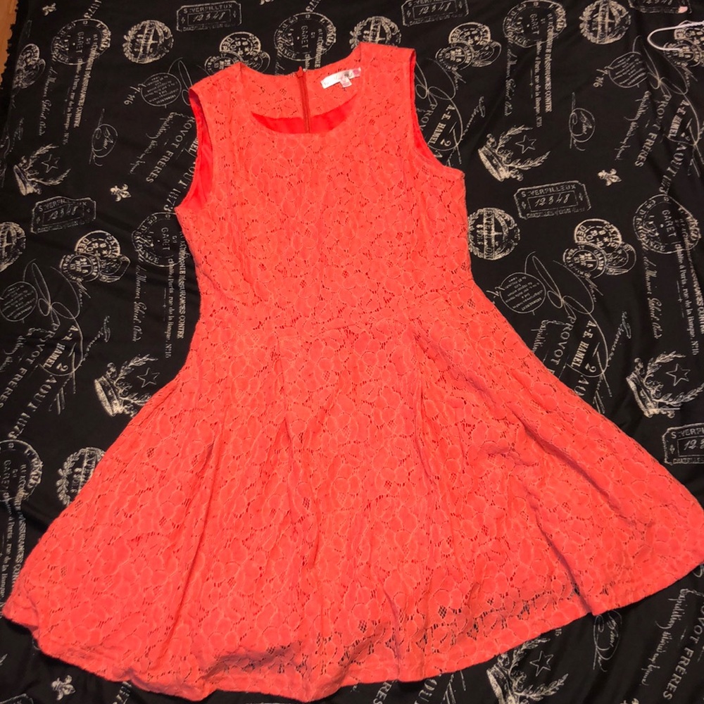Coral mini Dress
